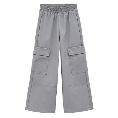 Брюки Карго для девочки Bellbimbo М.251078 серо зеленые 1